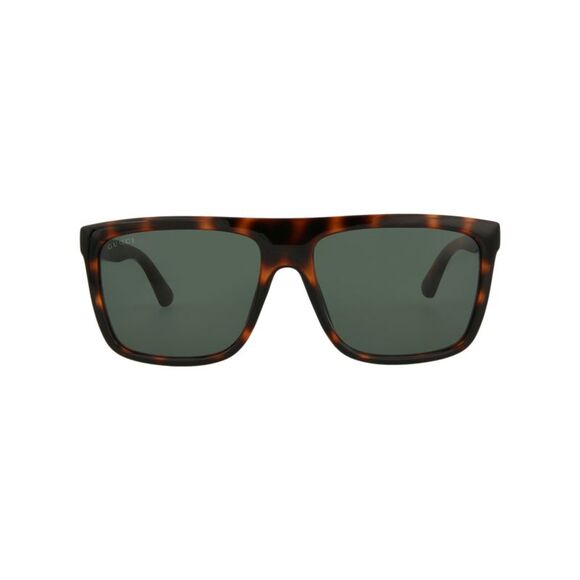 Gucci Square-Frame Injection Sunglasses Brown Mens - Picture 1 of 6